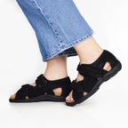 Minfot Justi Sandaler Dame Ruskind Sort 