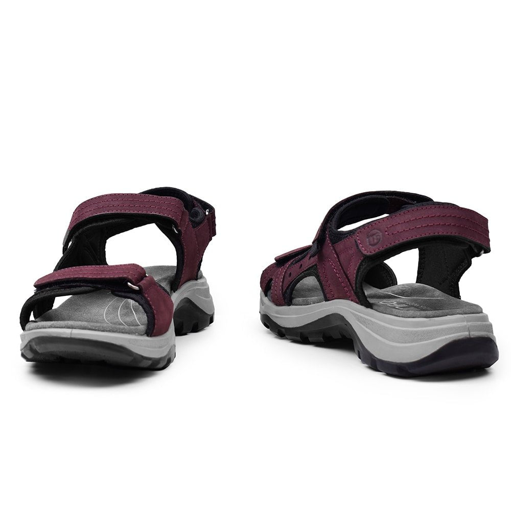 Minfot Sandaler Sandhamn Dame Nubuck Bordeaux