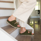 Minfot Luma Sandaler Velcro Ruskind Grøn