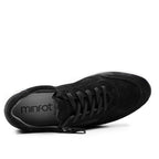 Minfot Cloe Sneaker Dame Lynlås Ruskind Sort