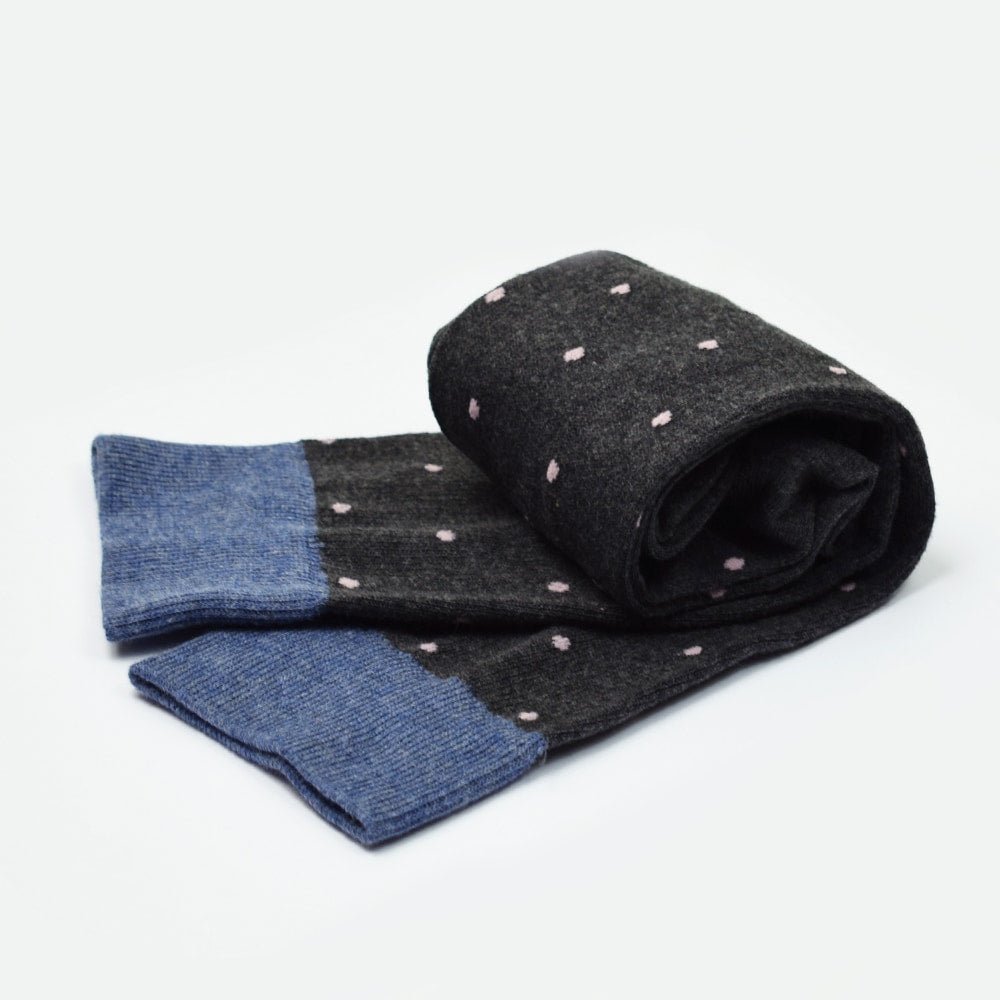 Minfot Støttestrømper bomuld Eco Dot Pink 1-pak