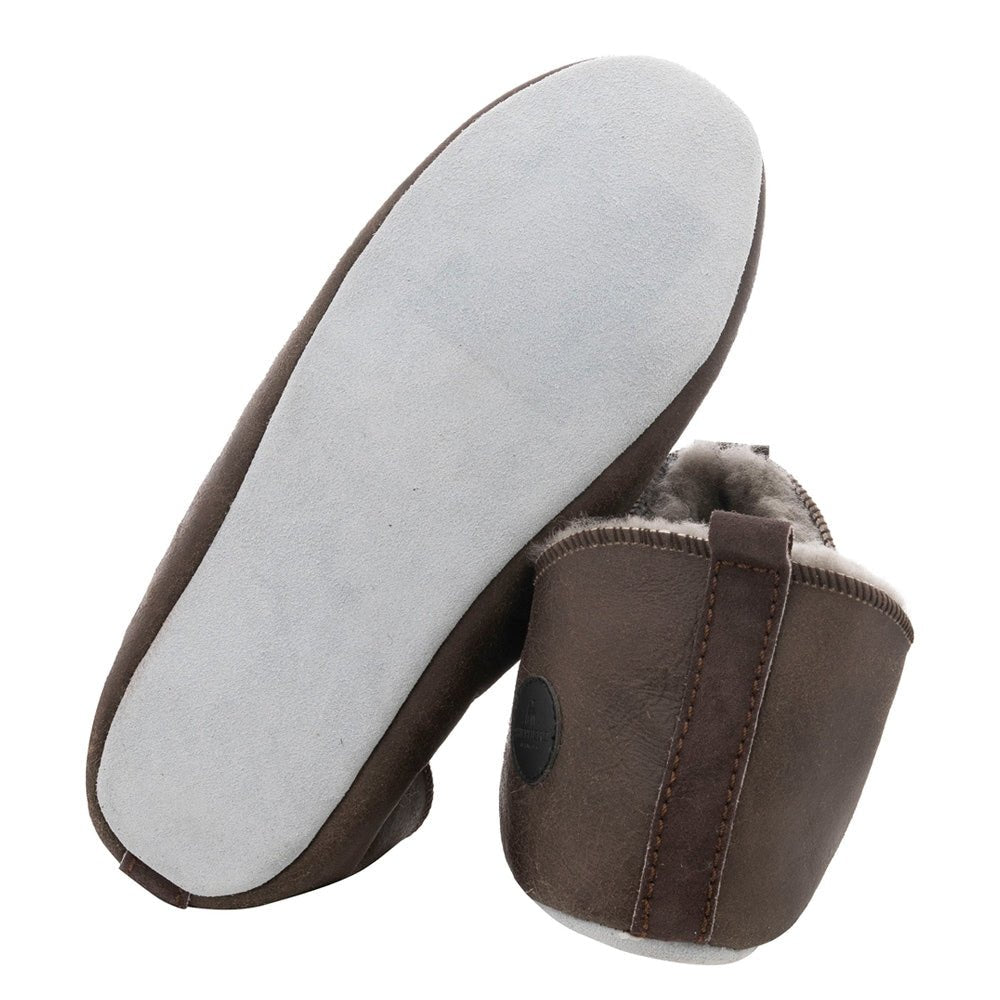 Produktbild 3 - Shepherd Lina Fårskinnstofflor Stone Oiled Antique