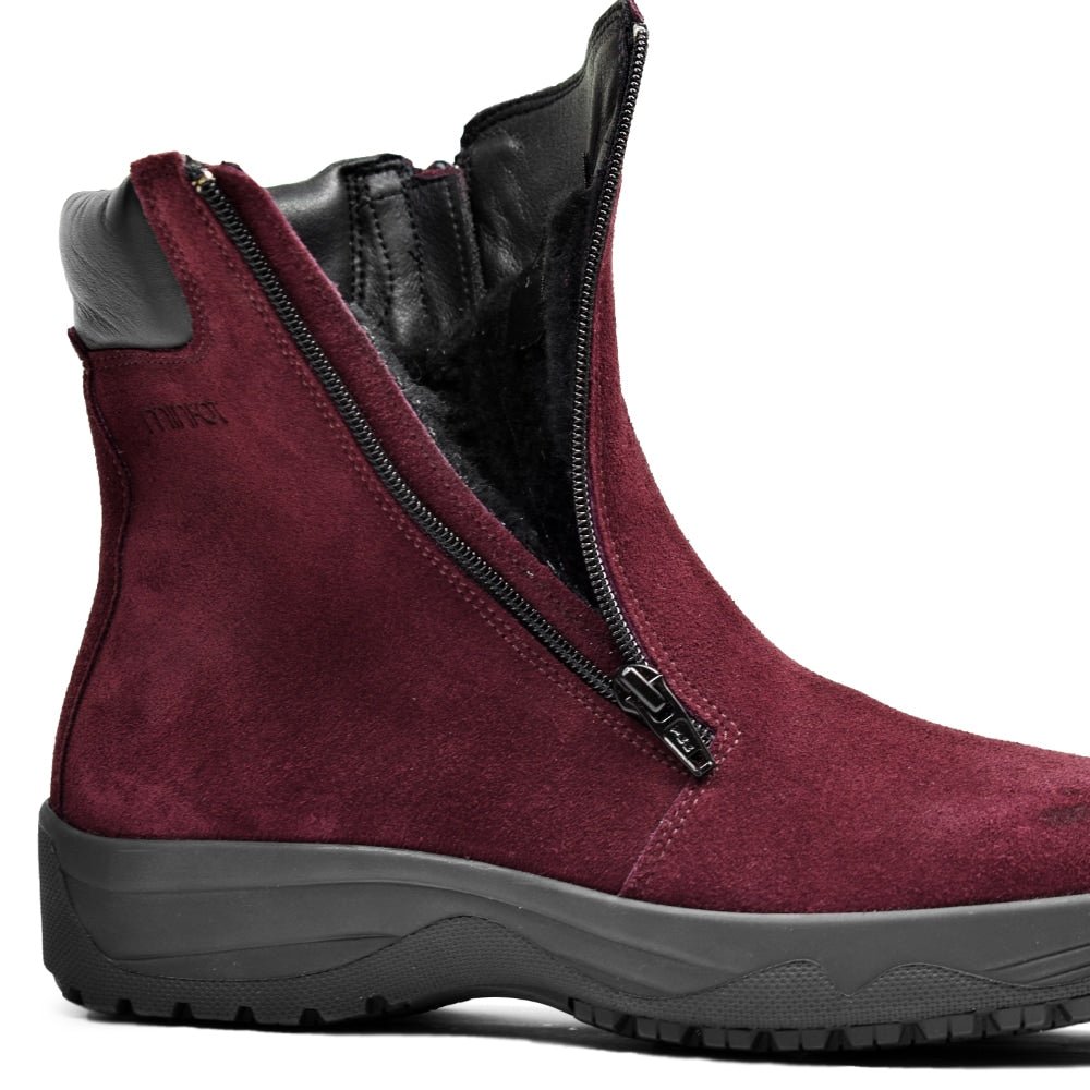 Produktbild 10 - Minfot Dubbskor Boden Mocka Ull Bordeaux