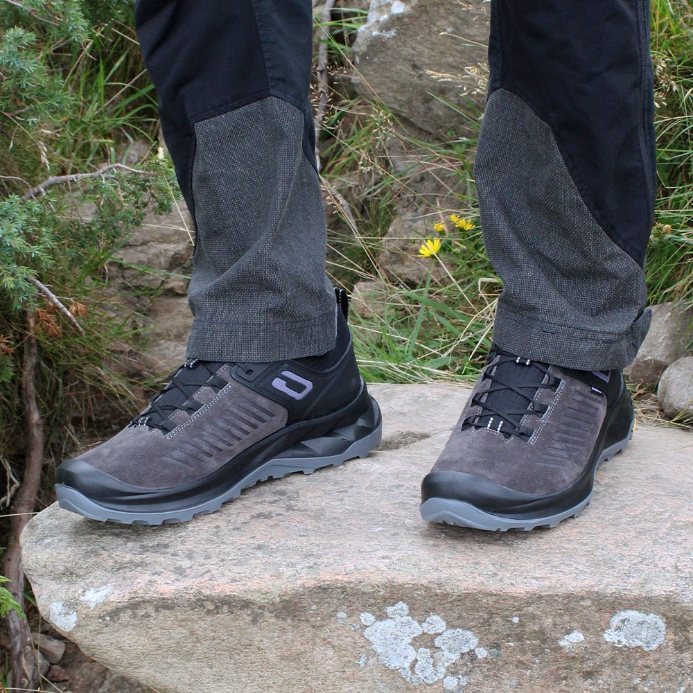 Minfot Granit Low Sko Unisex Vandafvisende TEX Ruskind Grå