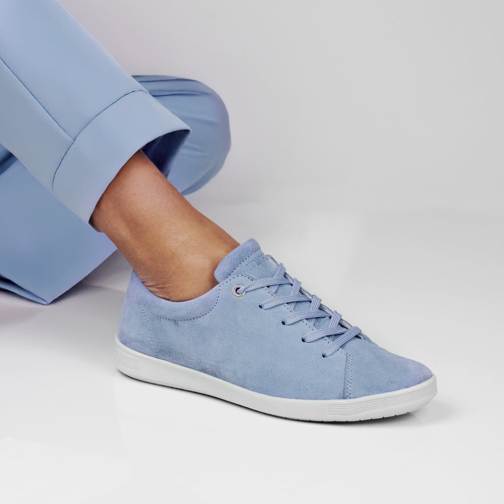 Minfot Aveny Sneaker Ruskind Lyseblå