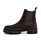 Minfot Chelsea Boots Oslo Ruskind Mørkebrun