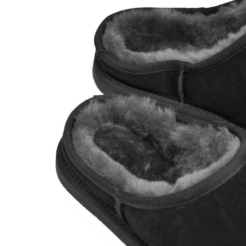 Minfot Hjemmesko Fåreskind Vejle med sål Sort