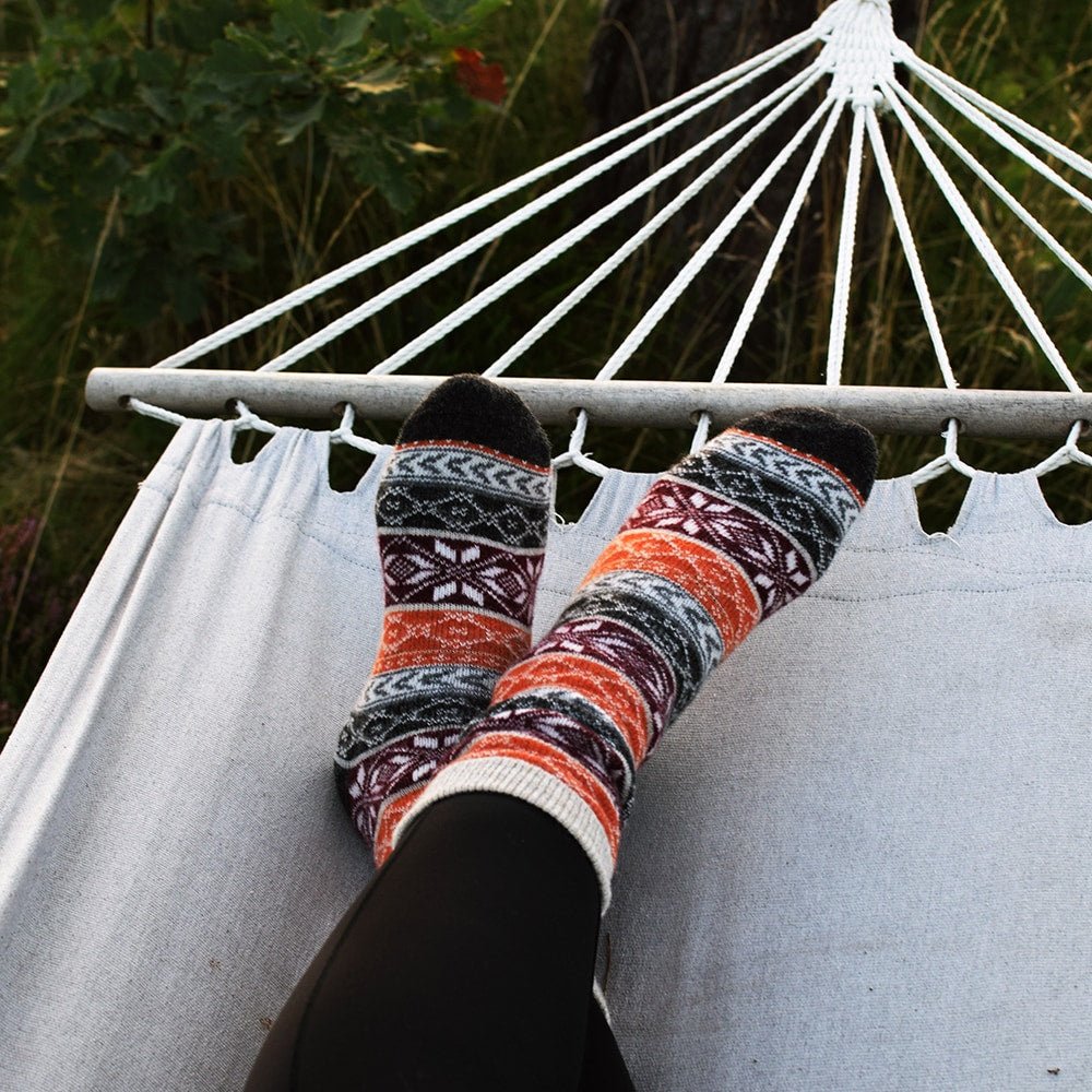 Minfot Uldstrømper Hytte 2-pak