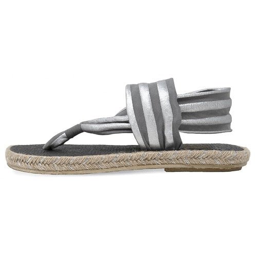 Nalho Ganika Sandal Metallic W Grey Sølv