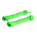 Springyard Snørebånd Elastic Curly Neongrønne