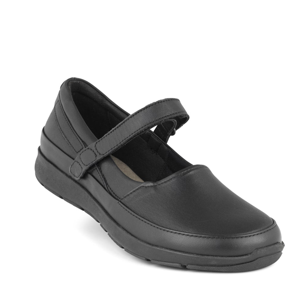 Produktbild 3 - New Feet Anine Skor Ballerina Orthostretch Dam Svart