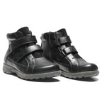 New Feet Yvette Extra Brede Sko Dame Stretch Velcro Sort