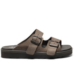 New Feet Connie Brede Sandaler Unisex Oljat læder Brun