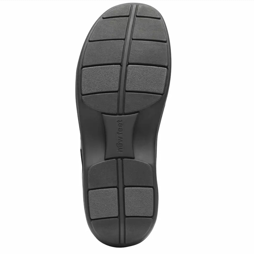 New Feet Malte Extra Brede Sko Orthostretch Velcro Brun