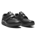 New Feet Milas Brede Sko Herre OrthoStretch Velcro Sort