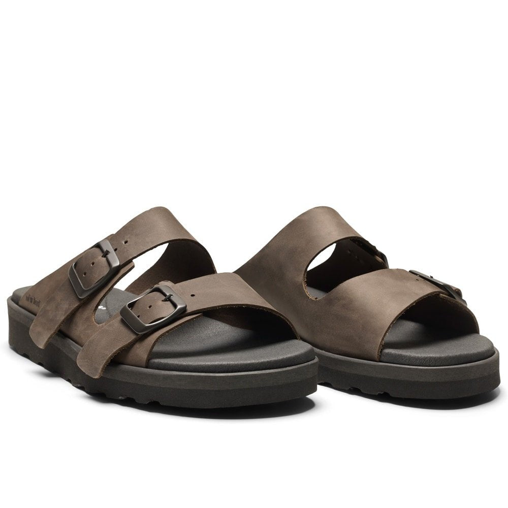 Produktbild 3 - New Feet Connie Breda Sandaler Unisex Oljat läder Brun