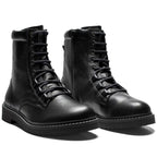 New Feet Mary Boots Snøring Lynlås Sort