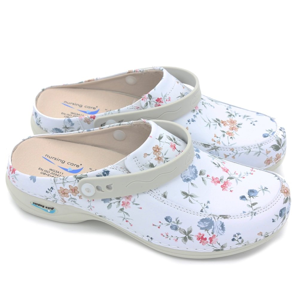 Produktbild 2 - Nursing Care Paris Arbetssko WashGo Tvättbar Flower