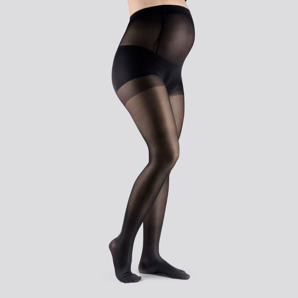 Mabs Støttestrømpebukser Gravid Nylon Sort