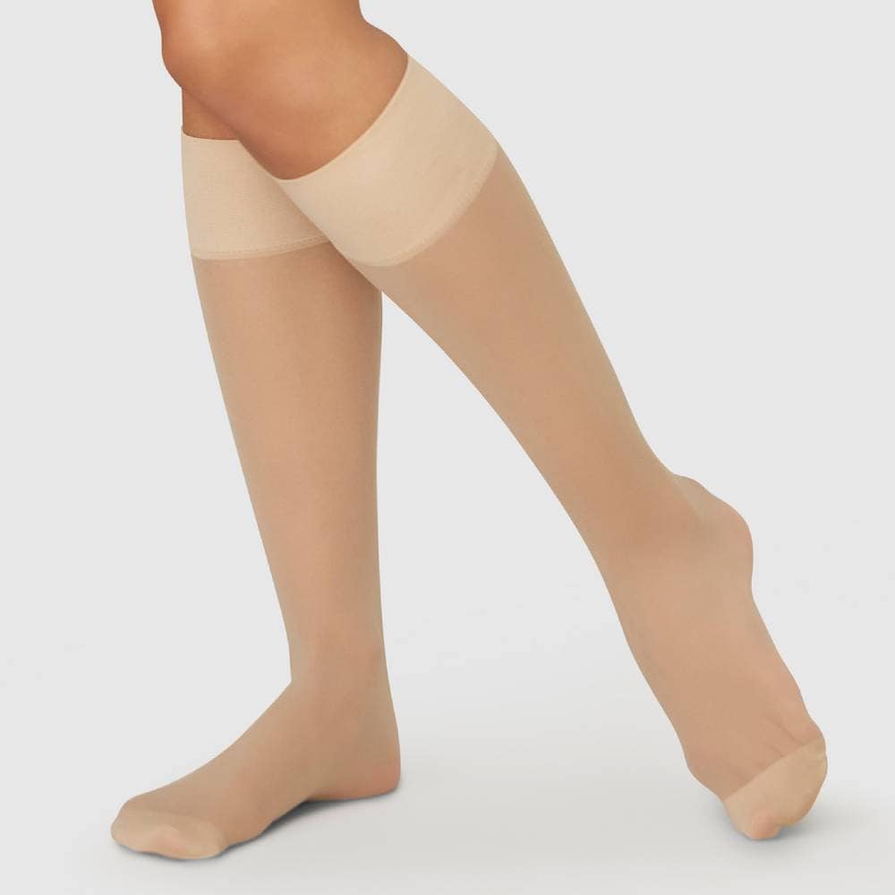 Produktbild 2 - Swedish Stockings Nylonstrumpor Knä Elin 20 DEN Beige 2-pack