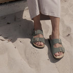 Minfot Moa Sandaler Dame Bio Ruskind Grøn