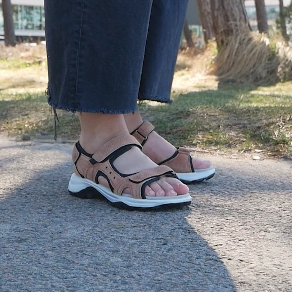 Minfot Sandaler Sandhamn Dame Ruskind Terracotta