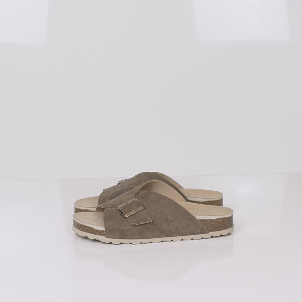 Minfot Li Sandaler Dame Ruskind Hallux Valgus Primo Soft Stone