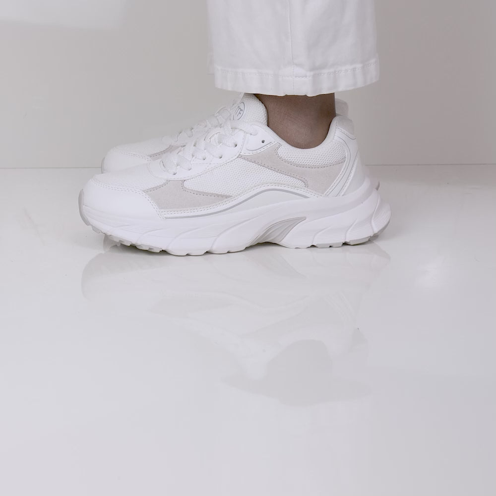 Minfot Sneaker Joy Dame Mesh Ruskind Hvid