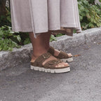 Minfot Upstep Lill Sandaler Dame Ruskind Brun