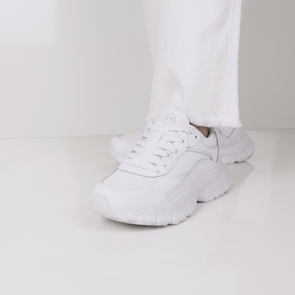 Minfot Joy Sneaker Dame Læder Hvid