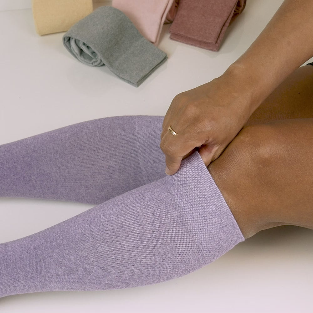 Minfot Støttestrømper Pastell Bomuld Eco 5-pak