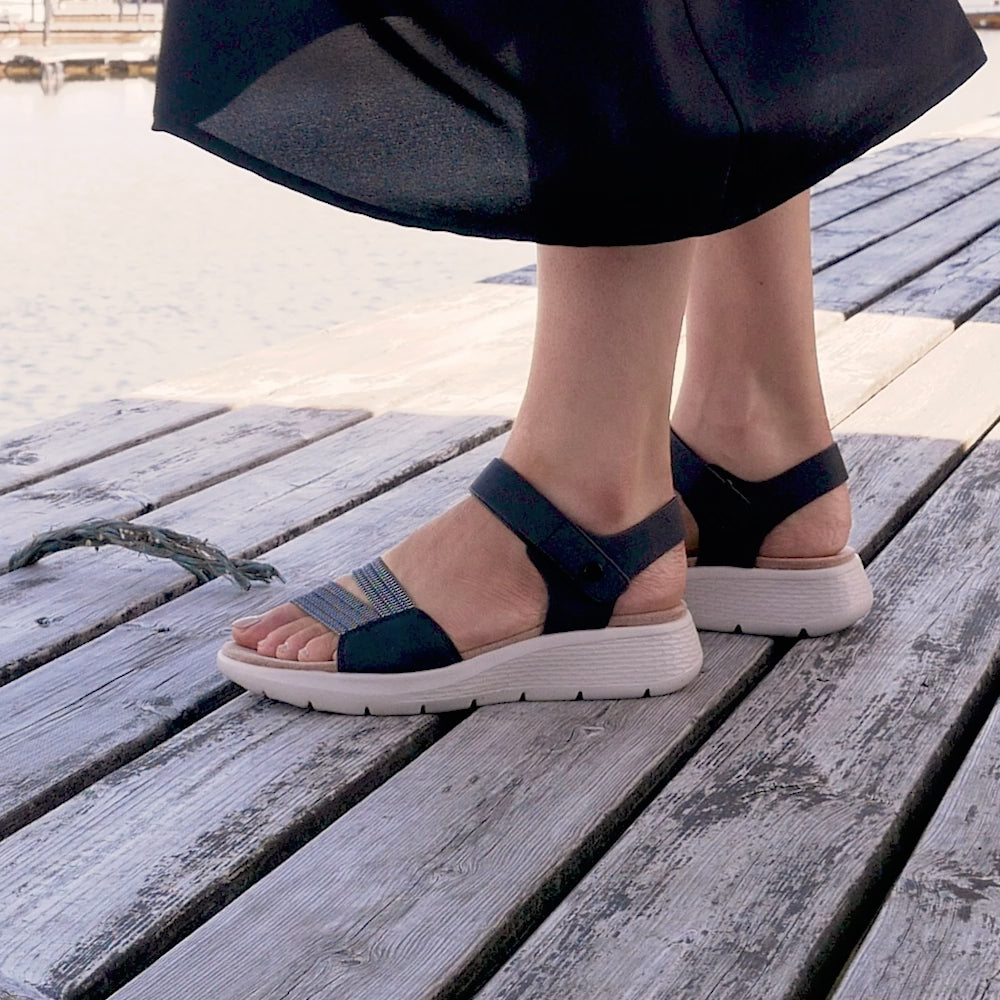 Minfot Cloudlite Eve Sandaler Dame Sort