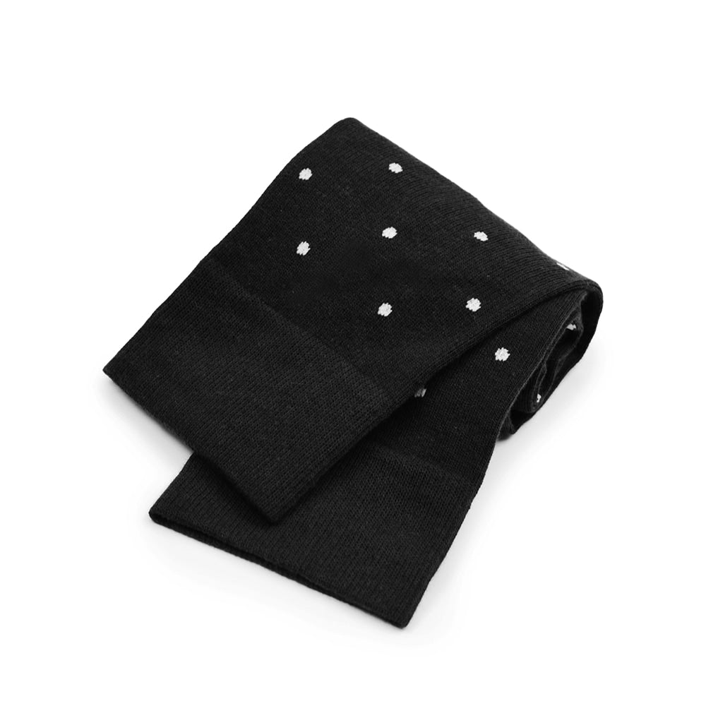 Minfot Støttestrømper Bambus Prikket Sort 1-pak