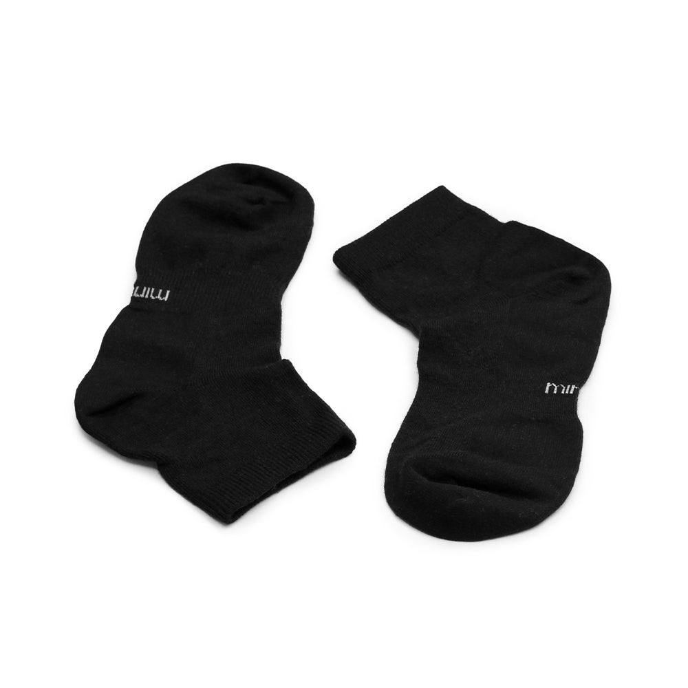 Minfot Bambustrømper Quarter Sort 1-pak