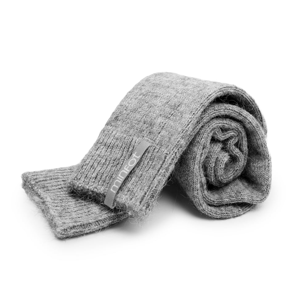 Minfot Raggsokker Alpacka Grå 1-pak