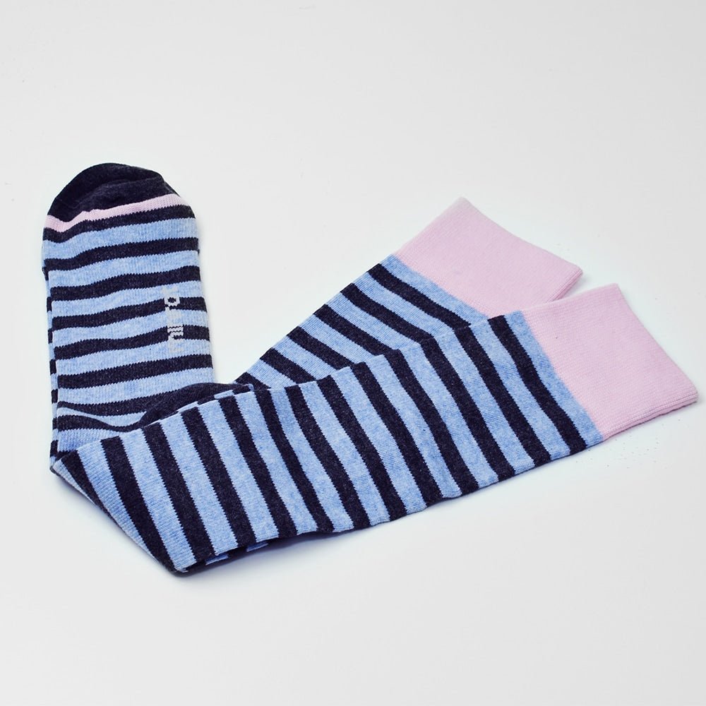 Minfot Støttestrømper bomuld Eco Line Blue 1-pak