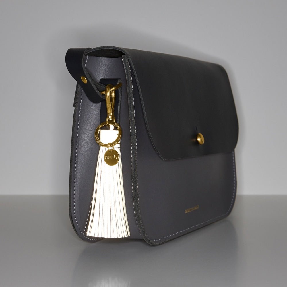 Firefly Refleks Soft Tassel Reflector Dark Denim Gold