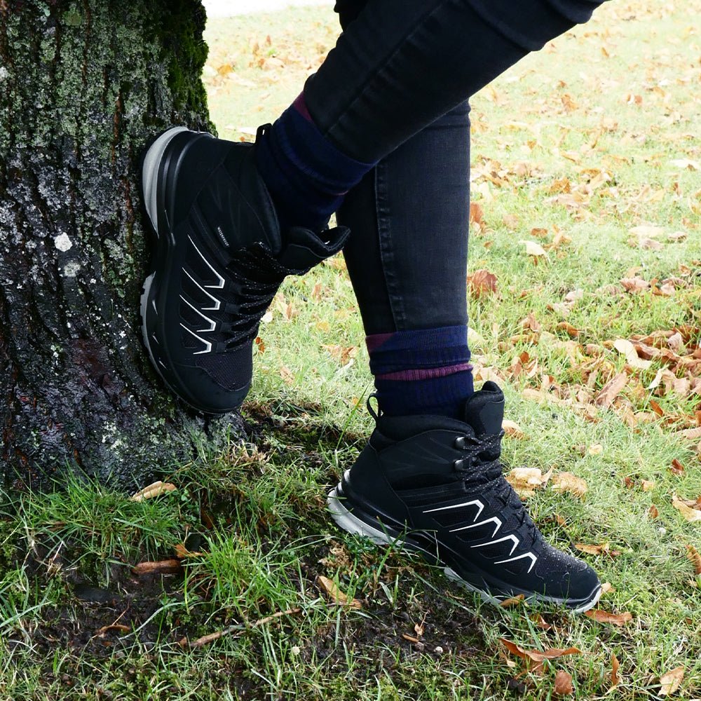 Minfot Stride Mid Sko Unisex Vandtæt TEX Sort