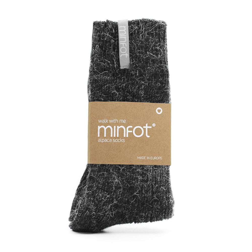 Produktbild 2 - Minfot Raggsockor Alpacka Antracit 1-pack