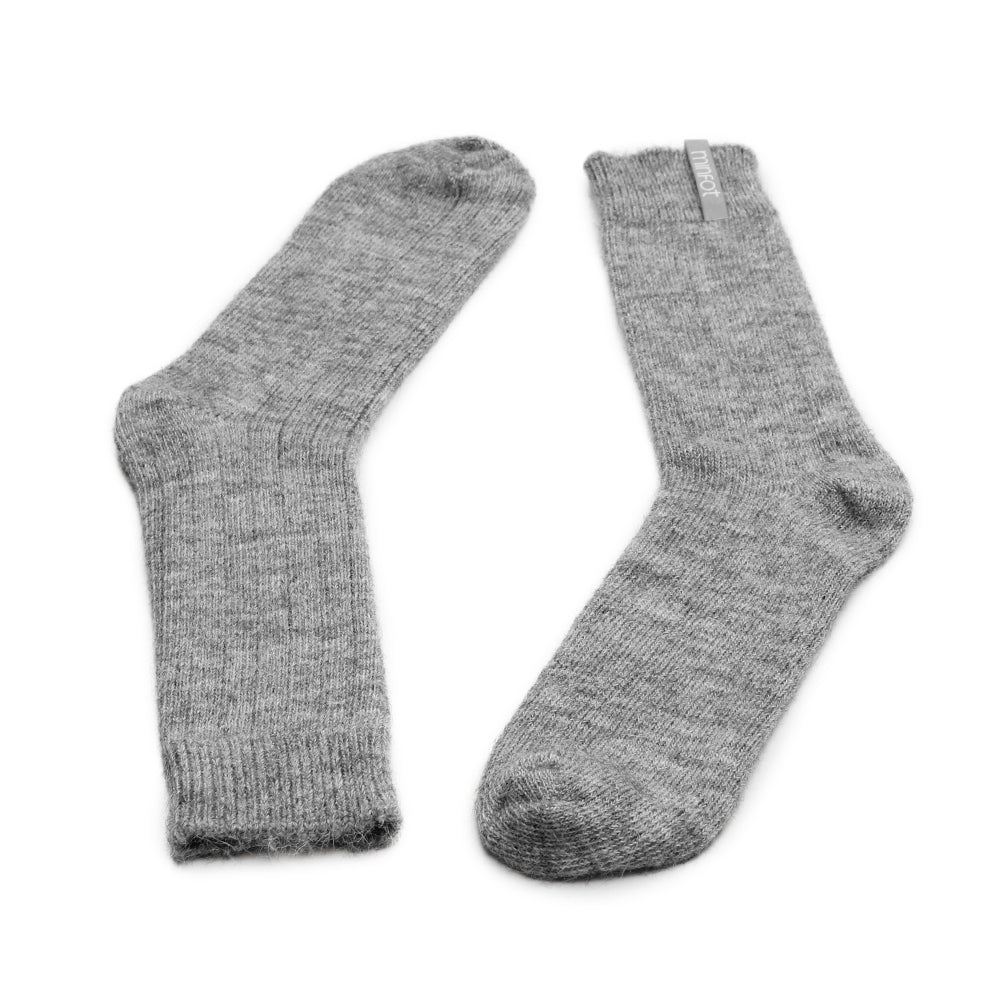 Minfot Raggsokker Alpacka Grå 1-pak