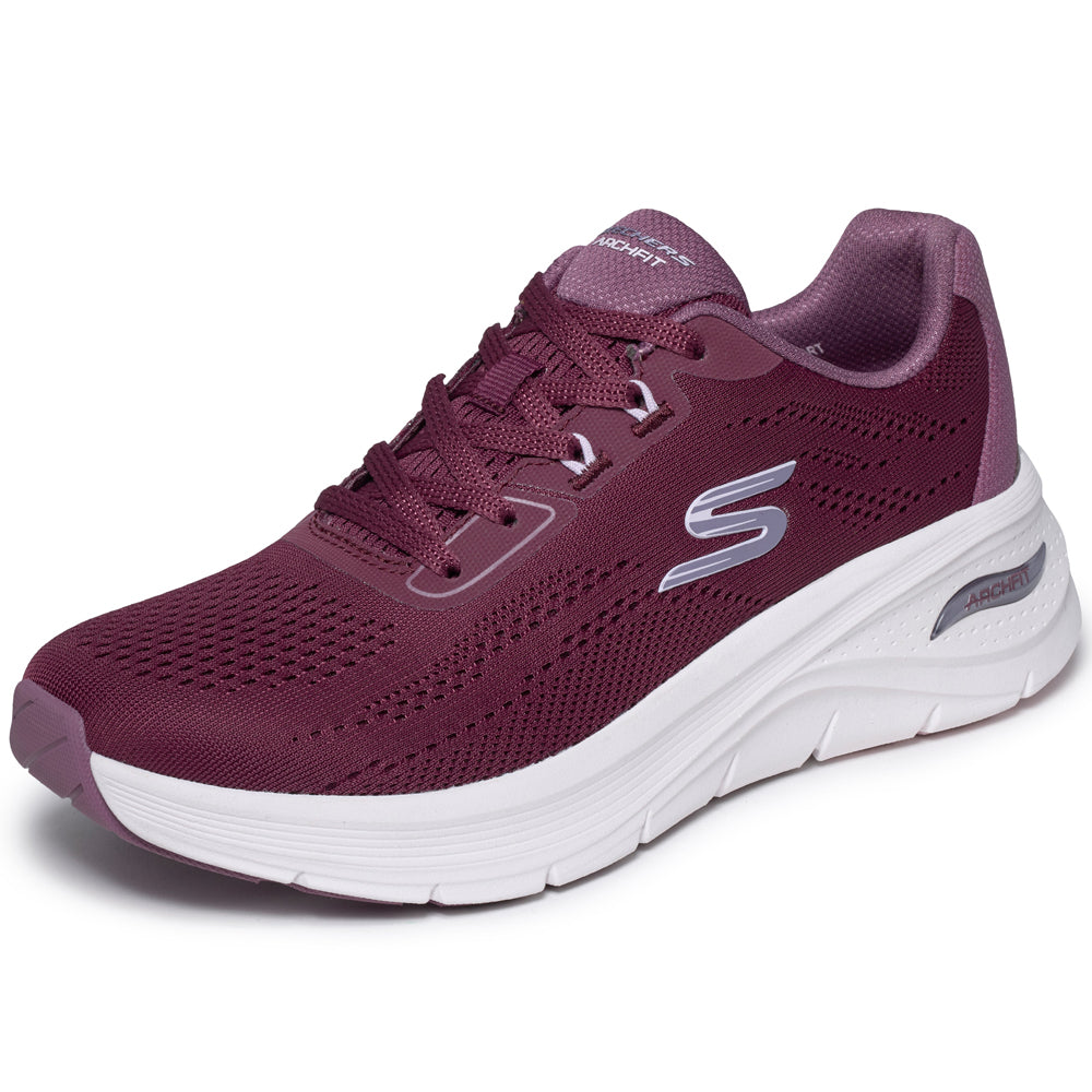 Skechers Arch Fit 3.0 Easy Flow Sneakers Dame Burgundy