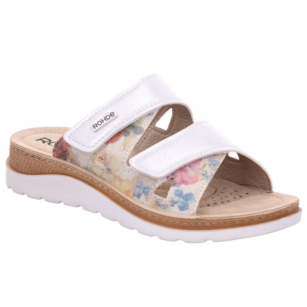 Rohde Sandaler Baviera Blomster Hvid