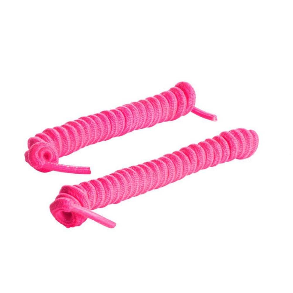 Springyard Snørebånd Elastic Curly Neon Pink