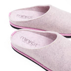 Minfot Hjemmesko Uld Slip-on Viken Uld Rosa