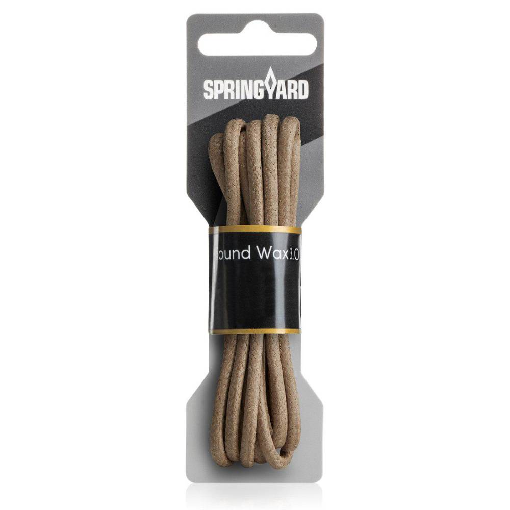 Springyard Snørebånd Round Wax Sand