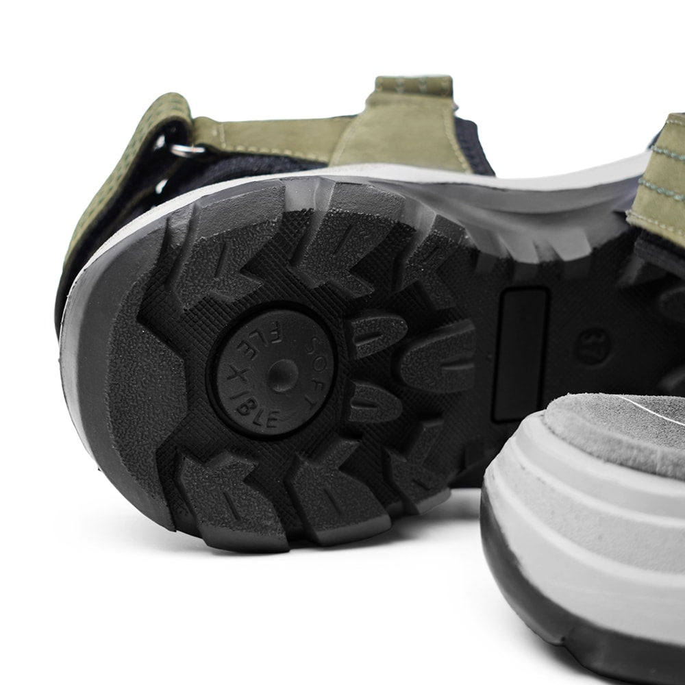 Minfot Sandaler Sandhamn Dame Nubuck Olivengrøn