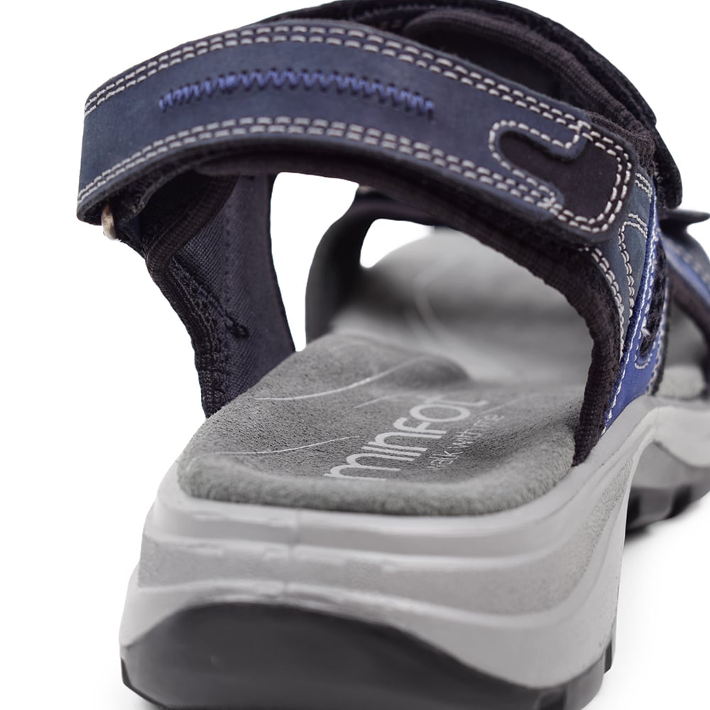 Minfot Sandaler Sandhamn Dame Nubuck Ocean Blue