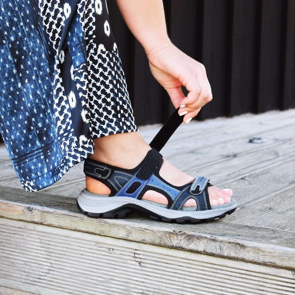 Minfot Sandaler Sandhamn Dame Nubuck Ocean Blue