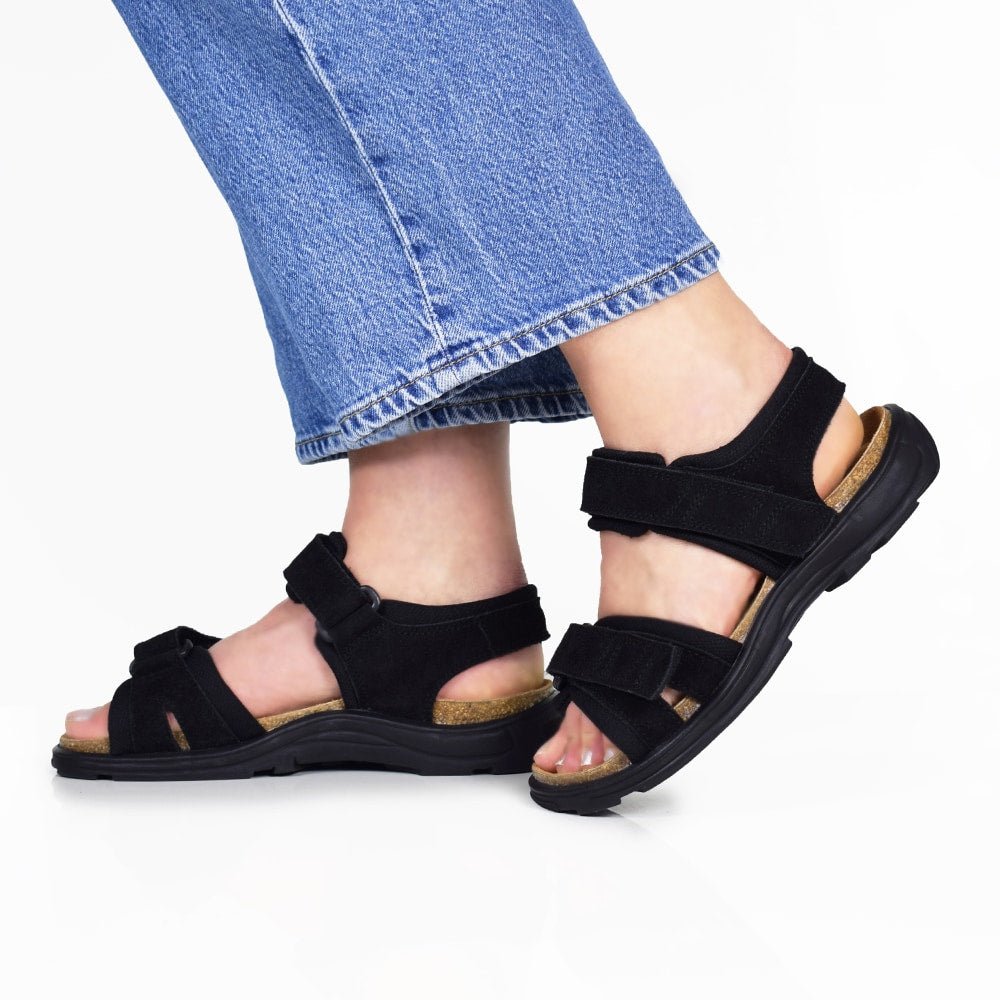 Minfot Sandaler Flex Sort Ruskind