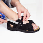 Minfot Justi Sandaler Dame Ruskind Sort 